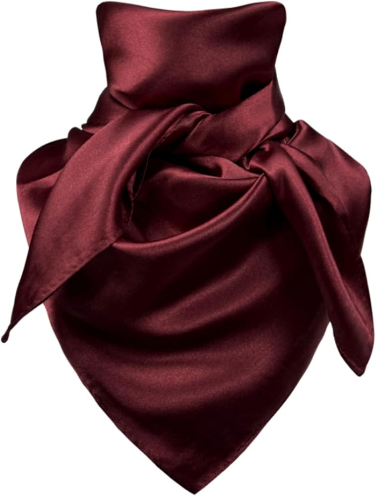 Men's Women's Wild Rag, Western Bandana Cowboy Scarves,Silk Feel Rancher Necker Chief | Amazon (US)
