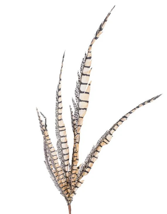 28" Faux Pheasant Feather Pick | Etsy (US)