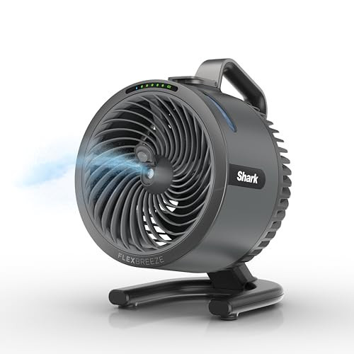 All-New Shark FlexBreeze HydroGo Pro Fan, Indoor & Outdoor Powerful Cooling Fan with Dry-Touch Mist, Portable Cordless & Corded, Long Battery Runtime, 5 Speeds, Graphite, FA056 (2026 Release) ​ | Amazon (US)