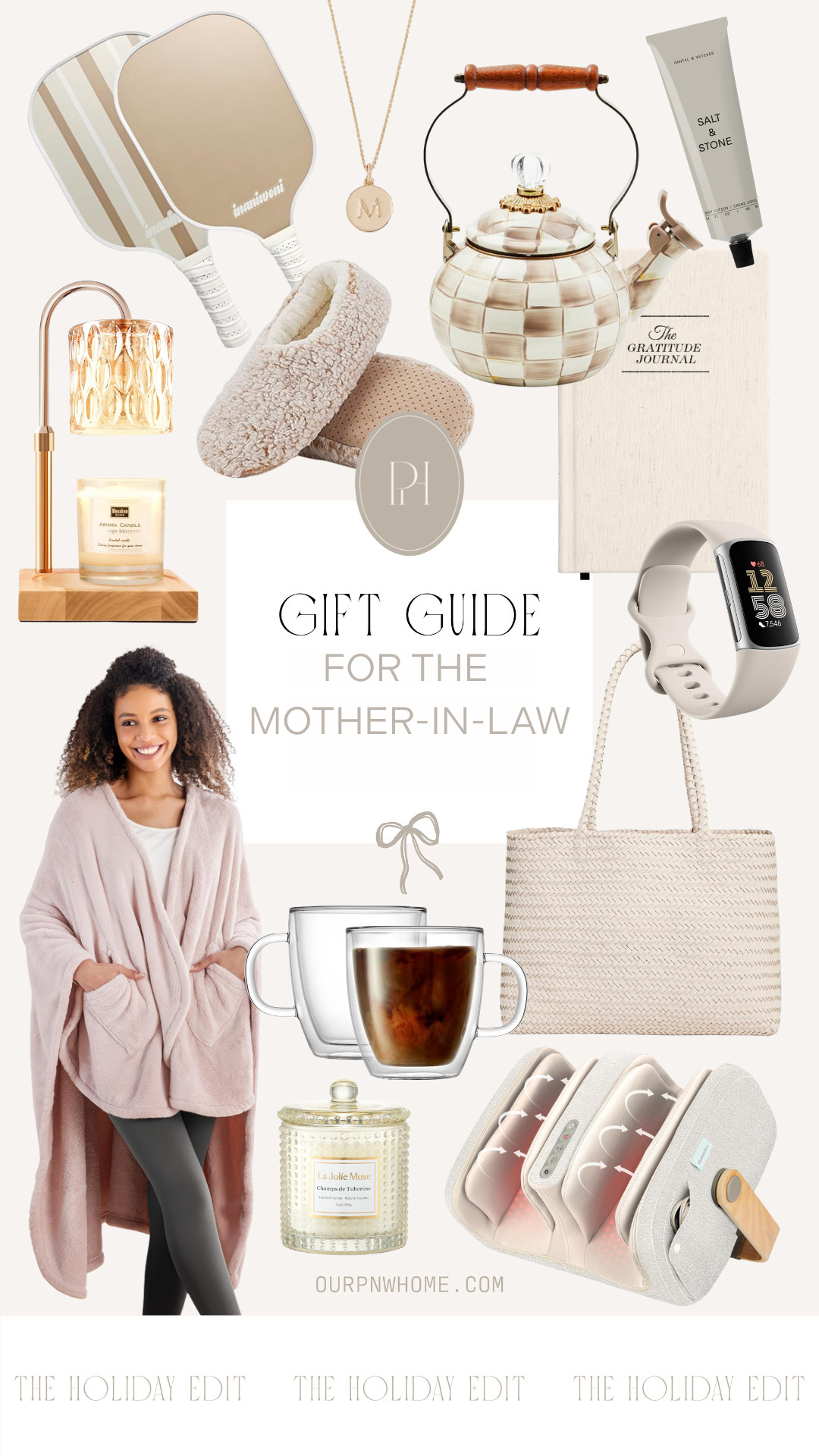 Top Amazon gift finds for your mother-in-law!

gifts for her, gifts for grandma, pickle ball paddles, tea kettle, monogramed necklace, initial necklace, gold jewelry, hand cream, candle warmer, candle, shawl, open faced cardigan, clear coffee mugs, calf massager, tote bag, white handbag, FitBit watch, smart watch, gratitude journal, fuzz slippers, gifts for the homebody 

 #LTKGiftGuide #LTKHoliday #LTKStyleTip