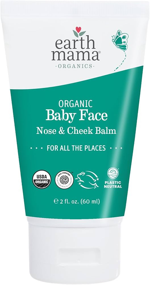 Earth Mama Organic Baby Face Nose & Cheek Balm | Moisturizer with Calendula Oil for Dry Skin Care... | Amazon (US)