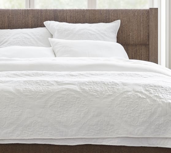 Medallion Washed Cotton Quilt & Shams | Pottery Barn (US)