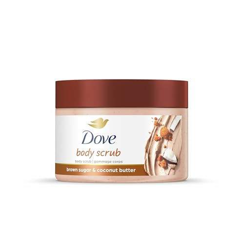 Dove Scrub Brown Sugar & Coconut Butter For Silky Smooth Skin Body Scrub Exfoliates & Restores Skin's Natural Nutrients 10.5 oz | Amazon (US)