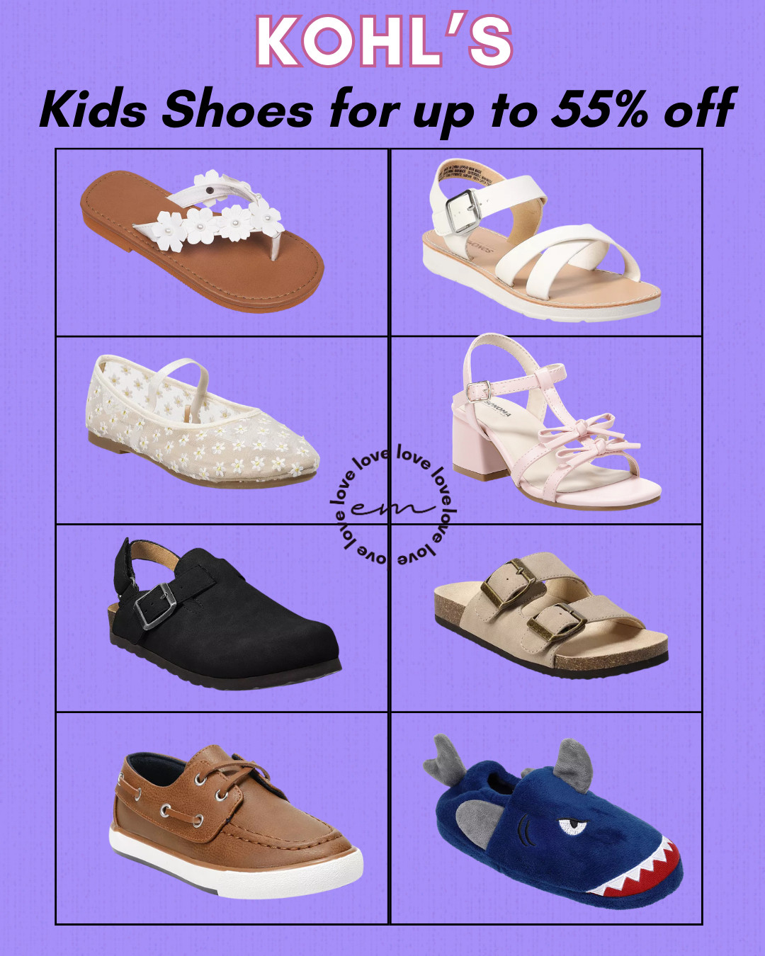 If your kids need new footwear, you can get up to 55% off right now! From everyday flip-flops to dressy heels and fun shark slippers, it’s a great time to grab a new pair for summer! 

 #LTKSaleAlert #LTKKids