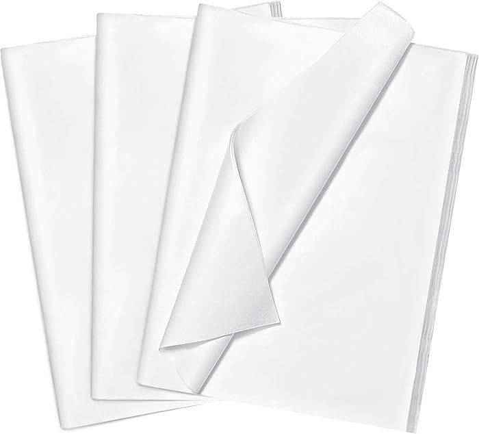 Bobobag 100 Sheets White Tissue Paper 20"X14" Tissue Paper for Gift Bags, Gift Wrapping Tissue, C... | Amazon (US)