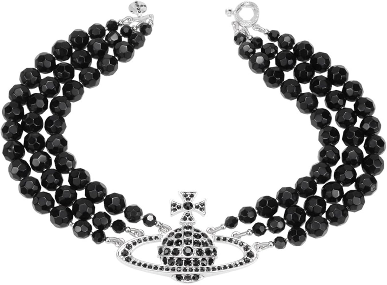 Saturn Necklace for Women - 2Pcs Saturn Pearl Necklace & White Pearl Choker Necklace Set, Mothers... | Amazon (US)