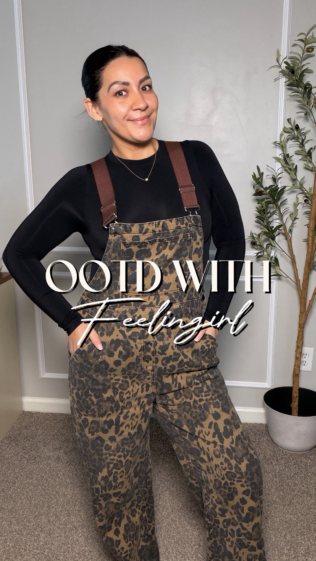 Comfy but put together 🤍 Loving this leopard overall look paired with a FeelinGirl long sleeve top — smooth, flattering, and perfect for everyday wear.
👉 Linked in my LTK.

#ltkfinds #feelingirlstyle #ootdlook #casualchic #affordablefashion #styleinspo #amazonfinds #midsizeoutfits

#LTKootd #LTKPetite #LTKgrwm