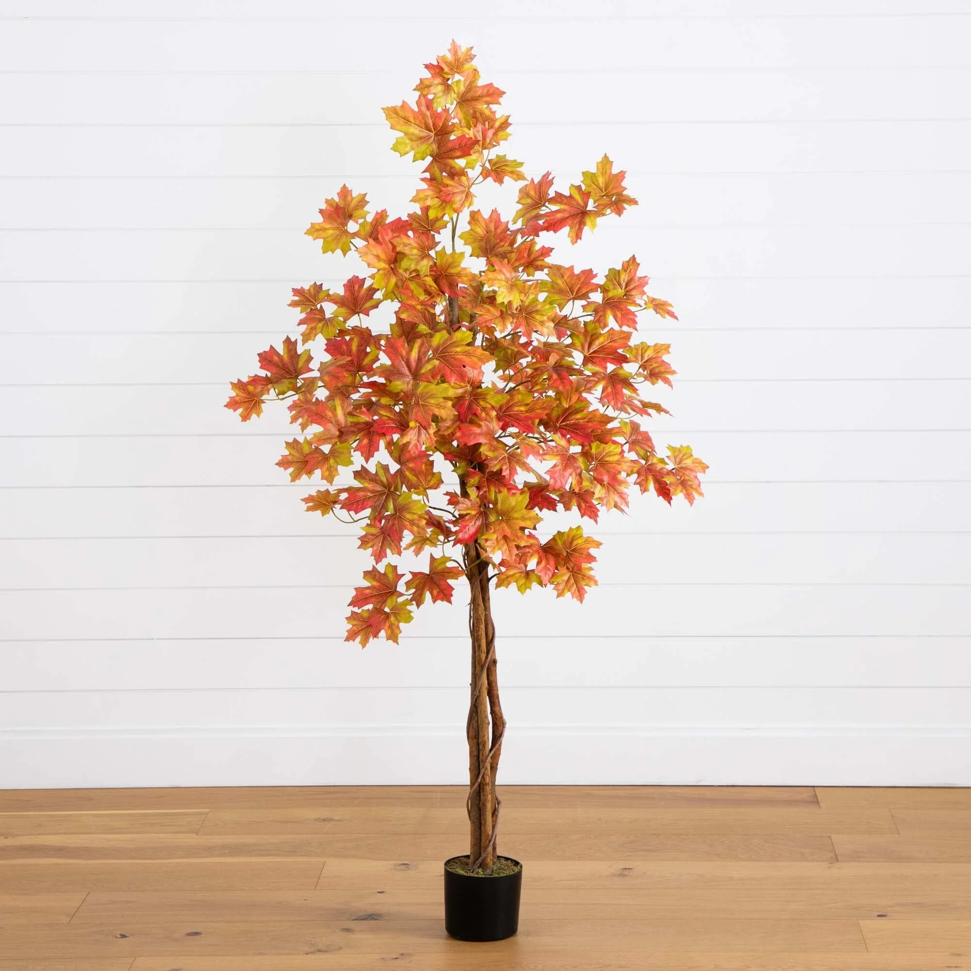 5’ Autumn Deluxe Maple Artificial Fall Tree | Nearly Natural | Nearly Natural