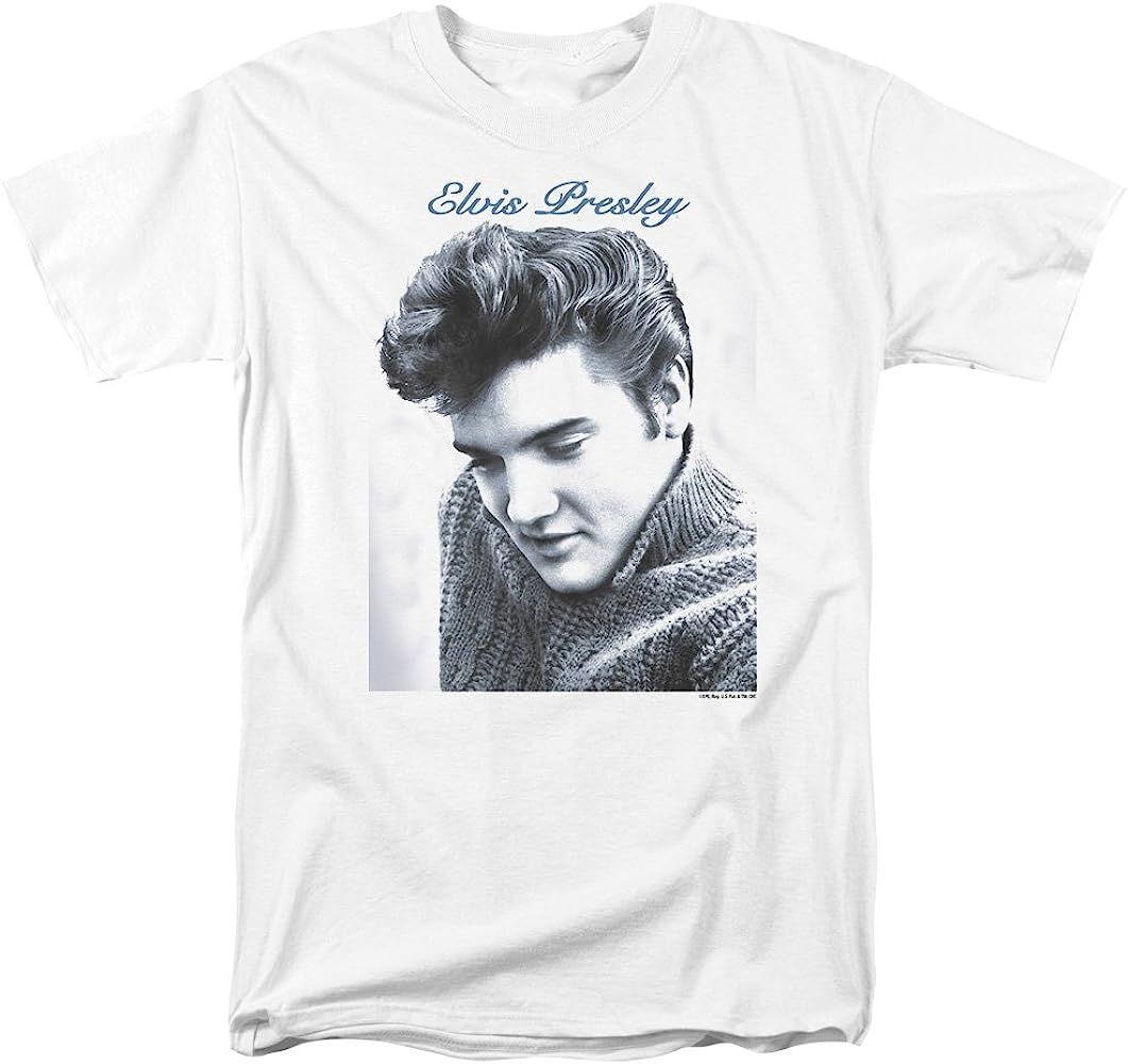 Elvis Presley - Script Sweater - Adult T-Shirt | Amazon (US)