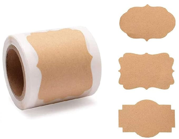 2” x 3” Natural Kraft Holiday Present Stickers Christmas Labels Christmas Gift Tags(150 Total... | Amazon (US)