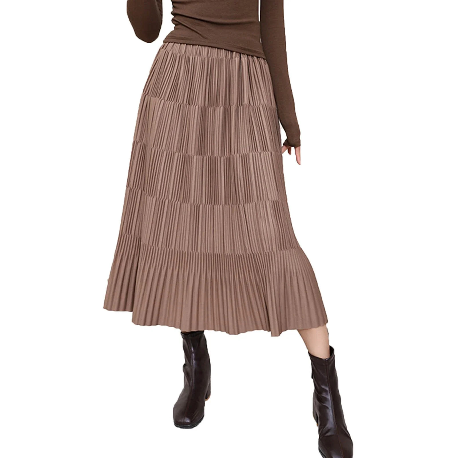 Siaonvr Women Loose Casual Cotton Skirt 2024 Women's Long Maillard Fall Skirt Elegant High Waist ... | Walmart (US)