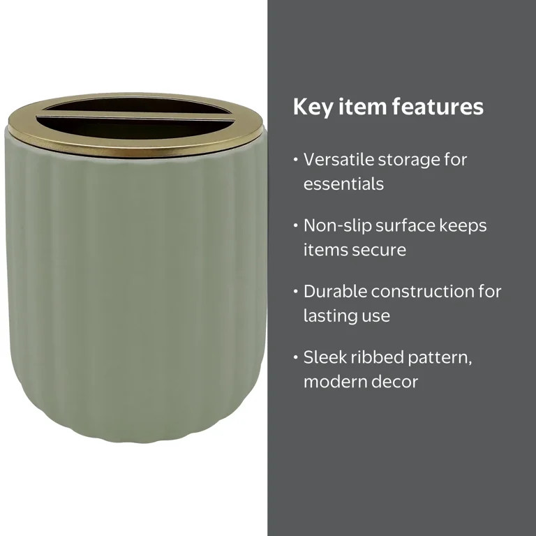 Beautiful By Drew Barrymore Toothbrush Holder- Green | Walmart (US)