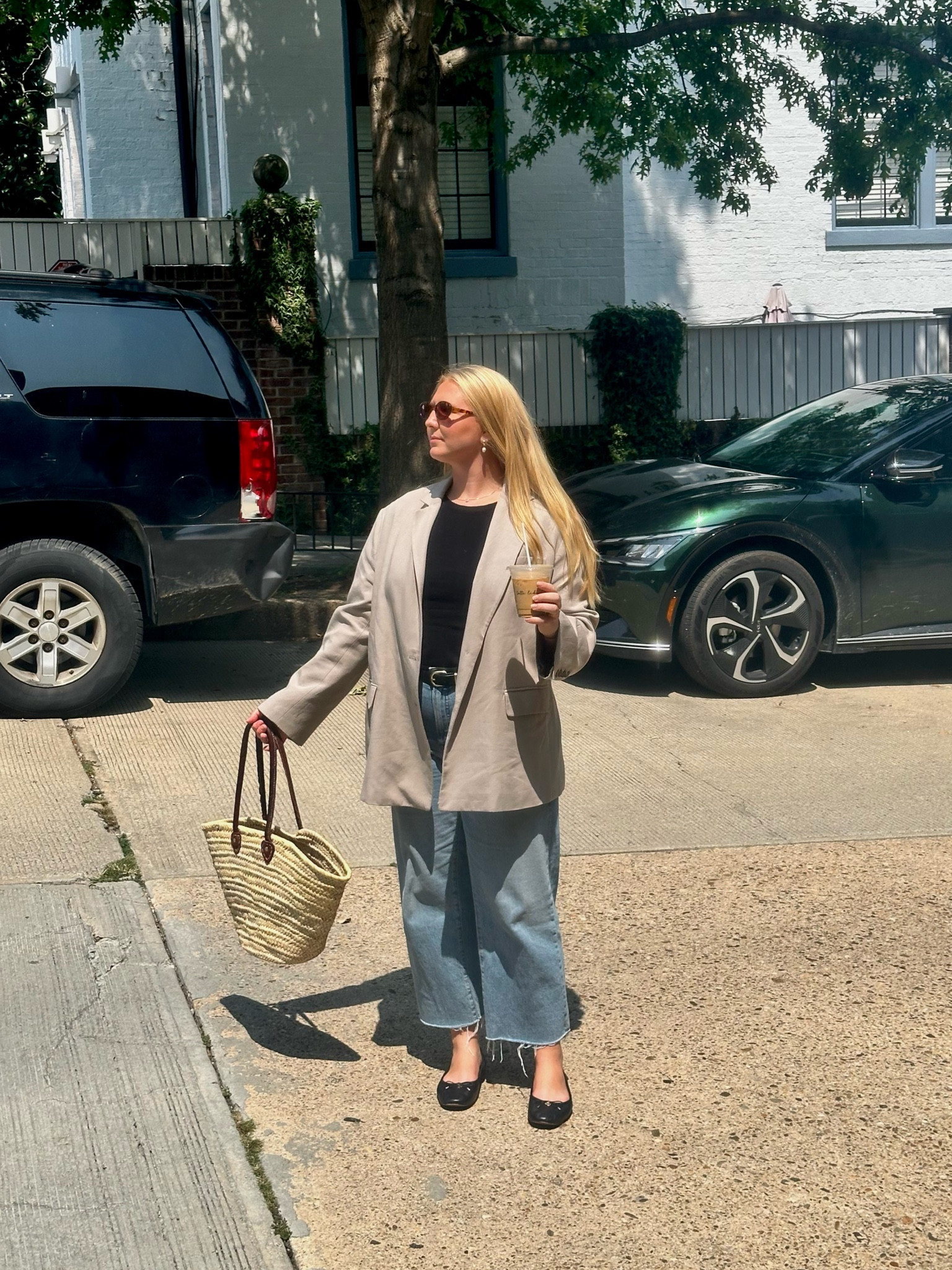 summer to fall transitional outfit 🥐🤎🧸 

#LTKFallSale #LTKMidsize #LTKStyleTip