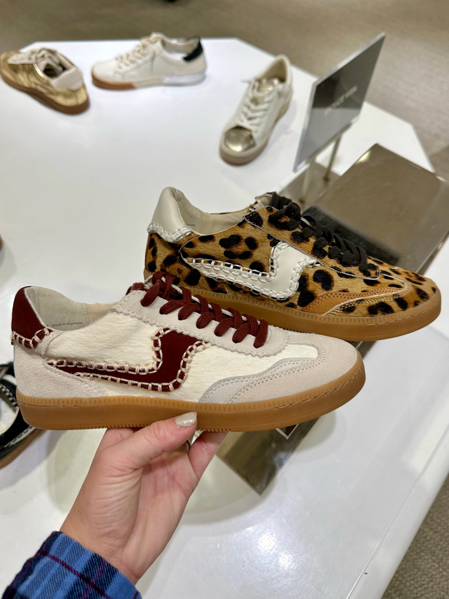 Linked multiple websites because they are out of stock in some sizes! Obsessed with these cute Dolce Vita sneakers!!! As soon as they restock my size, I’m ordering! 🙌🏼

Leopard shoes, leopard sneakers 

#LTKShoeCrush #LTKGiftGuide