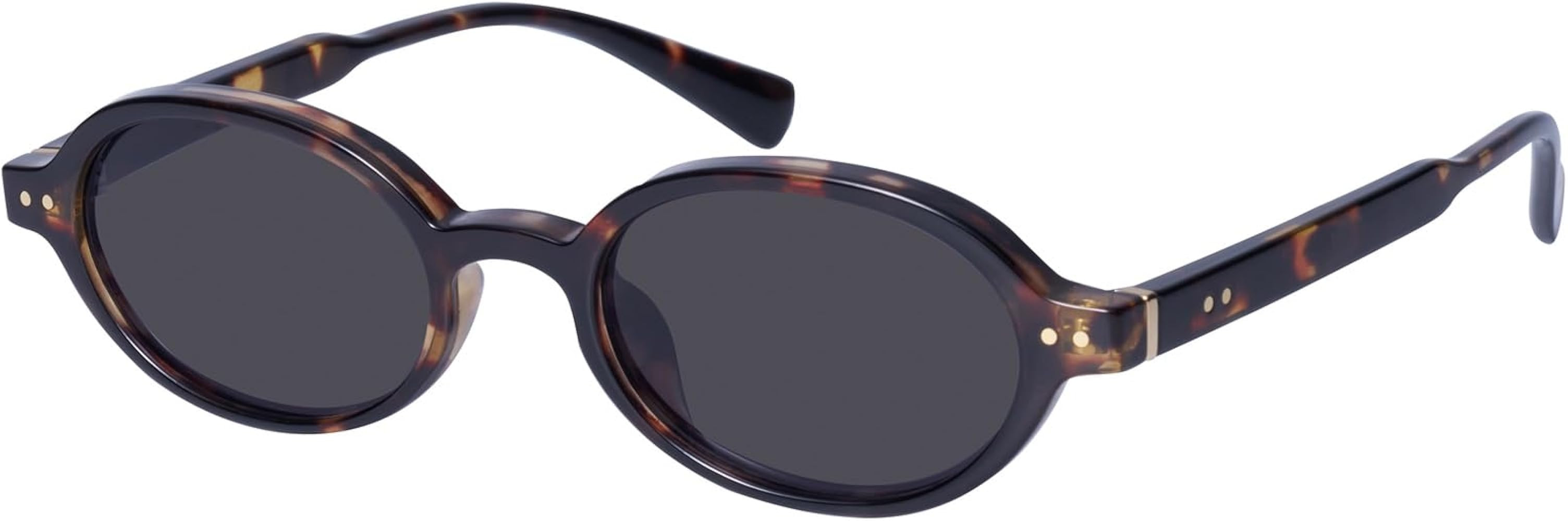 mosanana Retro Oval Sunglasses for Women Small Trendy 2026 90s Sunnies MS52596 | Amazon (US)