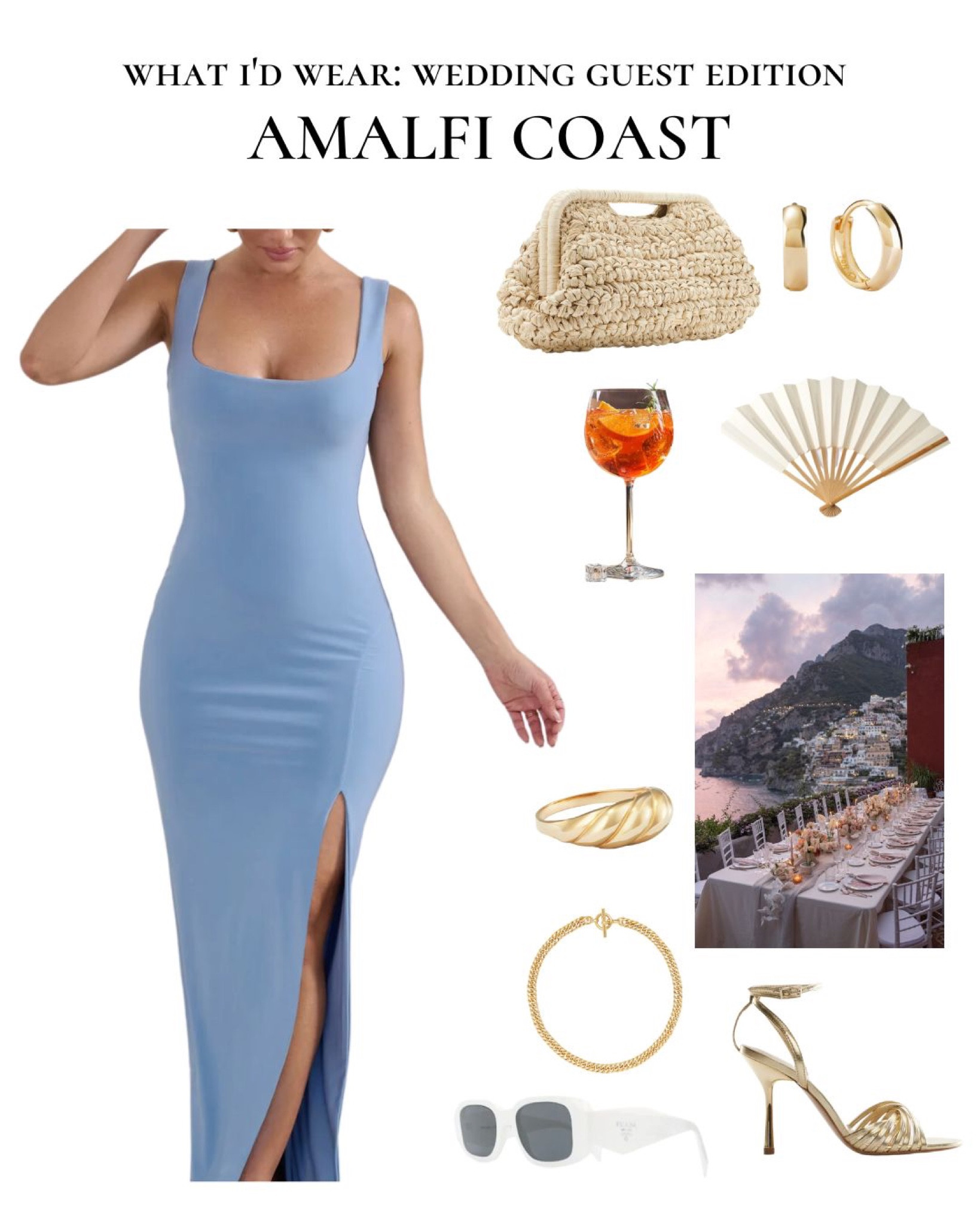 Amalfi Coast wedding guest 