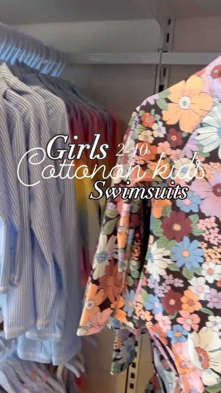 Girls toddler & big kid sizes 2-10 long sleeve swimsuits cute pattern swimsuits on sale at Cottonon kids 

#LTKSeasonal #LTKfamily #LTKswim