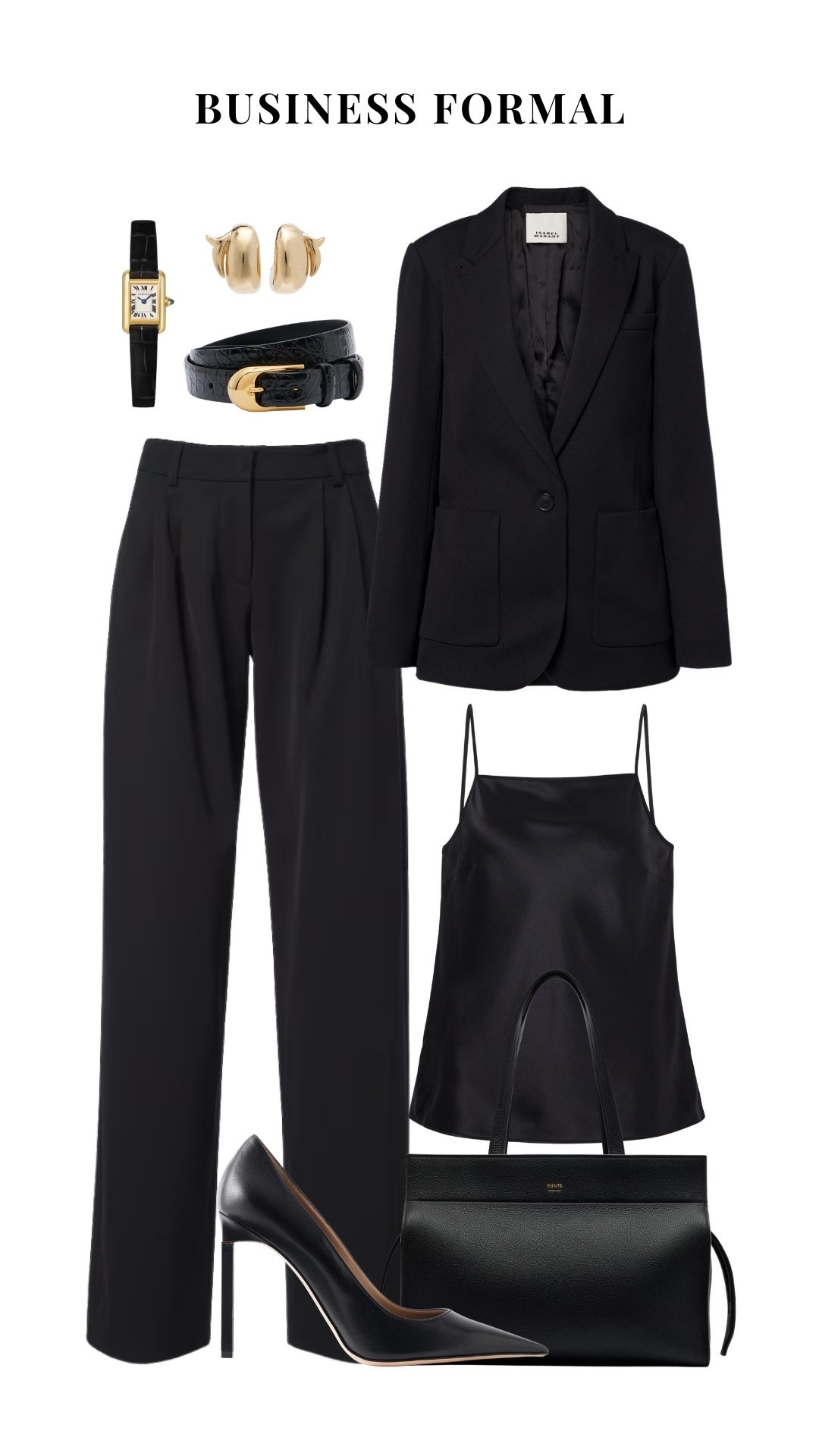 A polished take on business formal—tailored black pieces, luxe accessories, and timeless details.

business formal, business formal outfit, women’s business attire, formal workwear, office outfit, professional outfit

#LTKootd #LTKWorkwear #LTKOver40