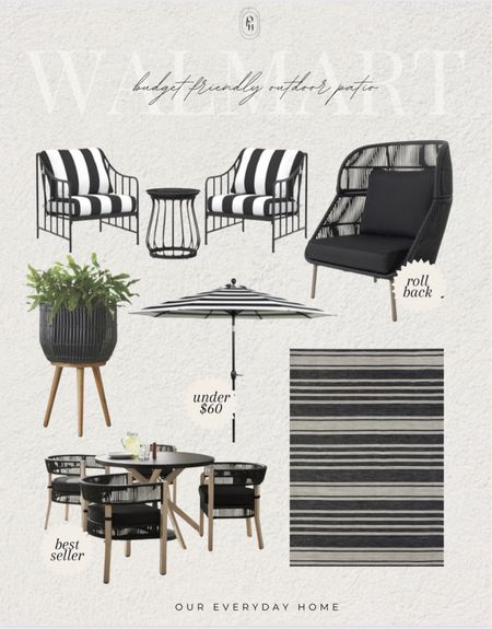 Affordable finds from Walmart outdoor and patio! 

Patio refresh, outdoor furniture, planters, faux topiaries, home decor, our everyday home, Area rug

#LTKSeasonal #LTKhome #LTKsalealert