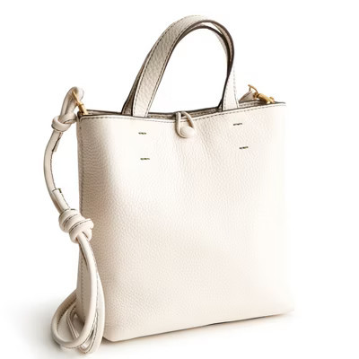 Vera Bradley Women's Leather Mini Original Tote Bag Cottage Cream | Target