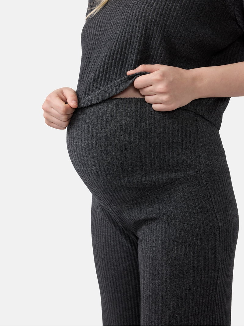 Ingrid & Isabel For Every Belly Maternity Cozy Rib Pant | Walmart (US)