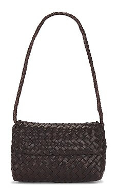 Loeffler Randall Billie Flap Shoulder Bag in Chocolate from Revolve.com | Revolve Clothing (Global)