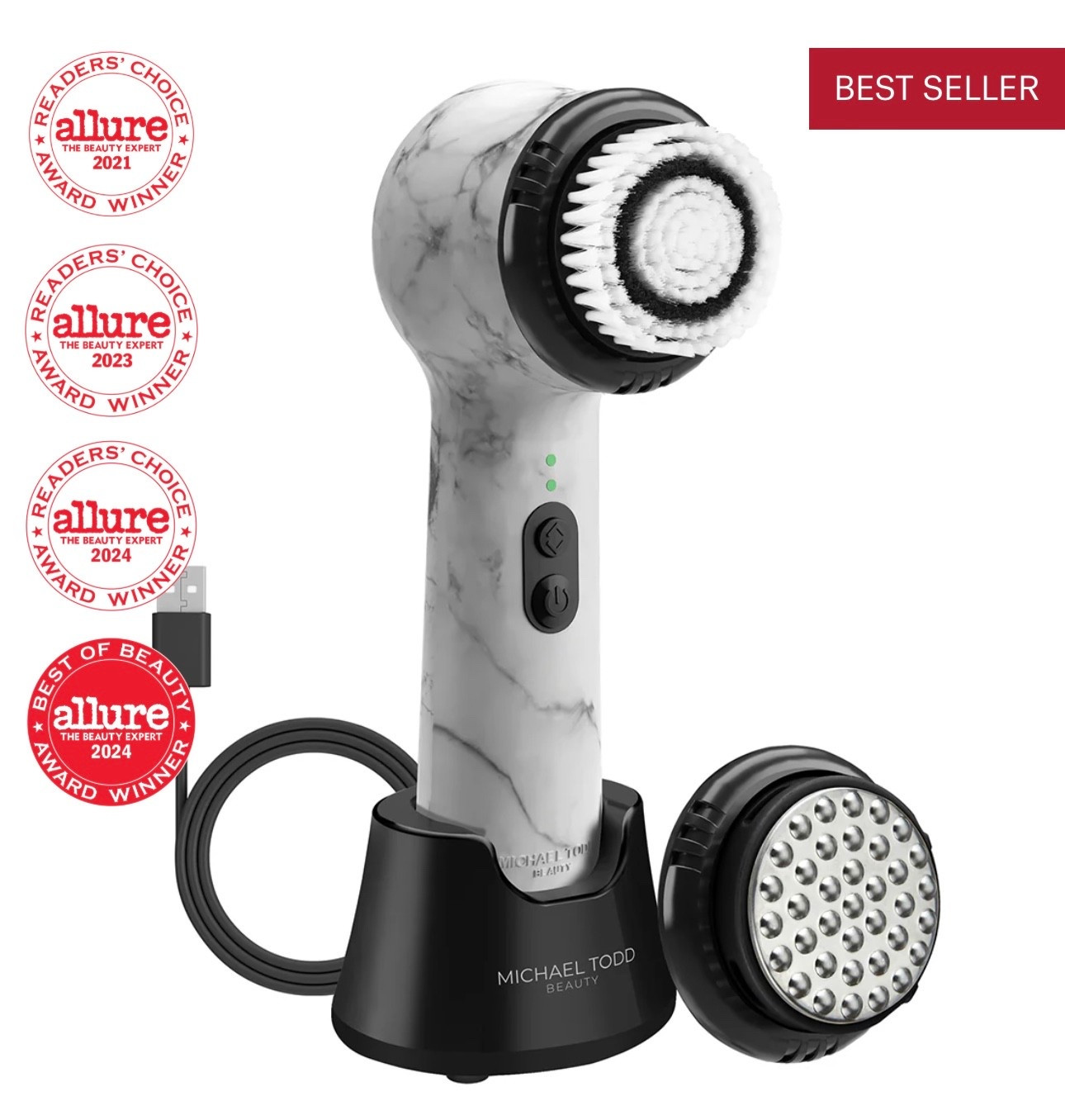 Fall in love with a fresh, radiant, and healthy-looking complexion with our dermatologist recommended and a multi-patented sonic cleansing facial brush.The Soniclear is suitable for all skin types and all skin tones. Enjoy the powerful yet gentle sonic removal of pore-blocking impurities and dead skin. Daily use of the Soniclear leaves your skin feeling refreshed, cleaner, softer, smoother, and healthier-looking. In addition, fine lines, wrinkles, dryness, blocked pores, and rough areas both look and feel noticeably better. Also, the Soniclear's antimicrobial brushes stay cleaner, fresher for 6 months before needing to be replaced. An industry first, traditional sonic skin cleansing systems do not provide this protection. BPA FREE.
@michaeltoddbeauty 

#sonicsmooth #michaeltoddbeauty #michaeltoddbeautypartner #soniclear #michaeltoddbeautyltk #lumosipl