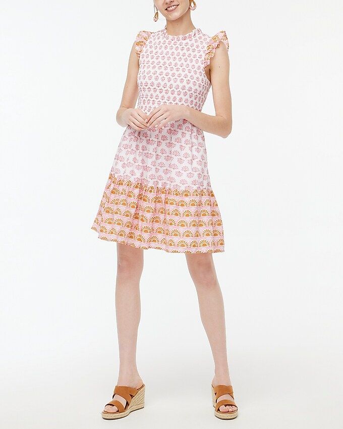 Ruffle-sleeve mini dress | J.Crew Factory