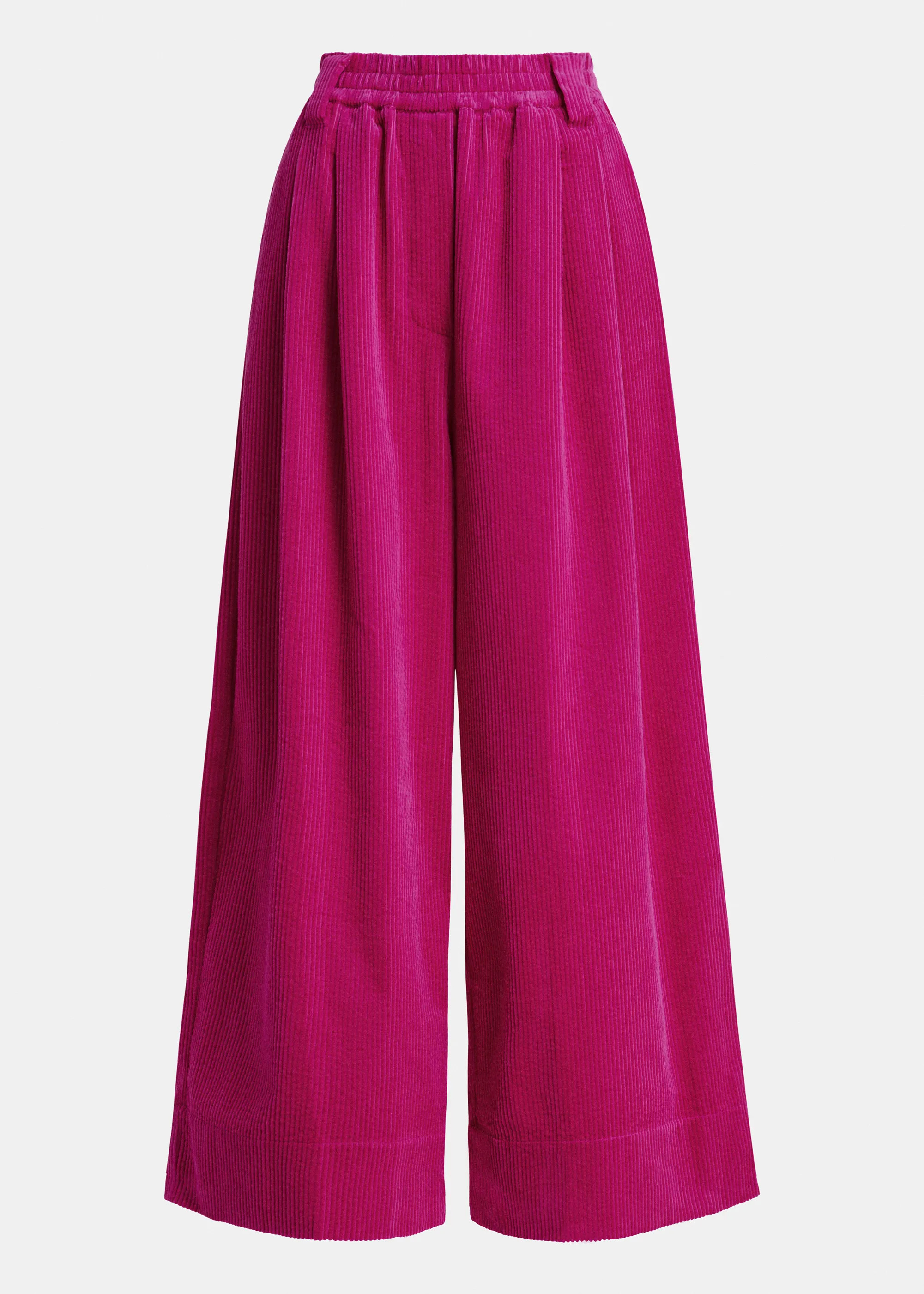 Pink corduroy wide-leg pants | Essentiel Antwerp United Kingdom | Essentiel Antwerp