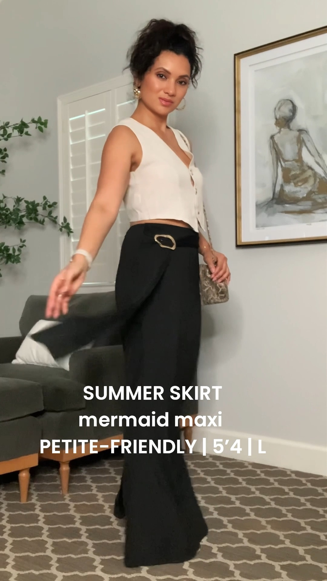 I’m in love with this long maxi skirt. The gold belt buckle and long fabric belt combo is perfect. I ordered a large but think a medium size word fit me a bit better. I’m 5 foot 4 inches  

#LTKFindsUnder50 #LTKU #LTKStyleTip