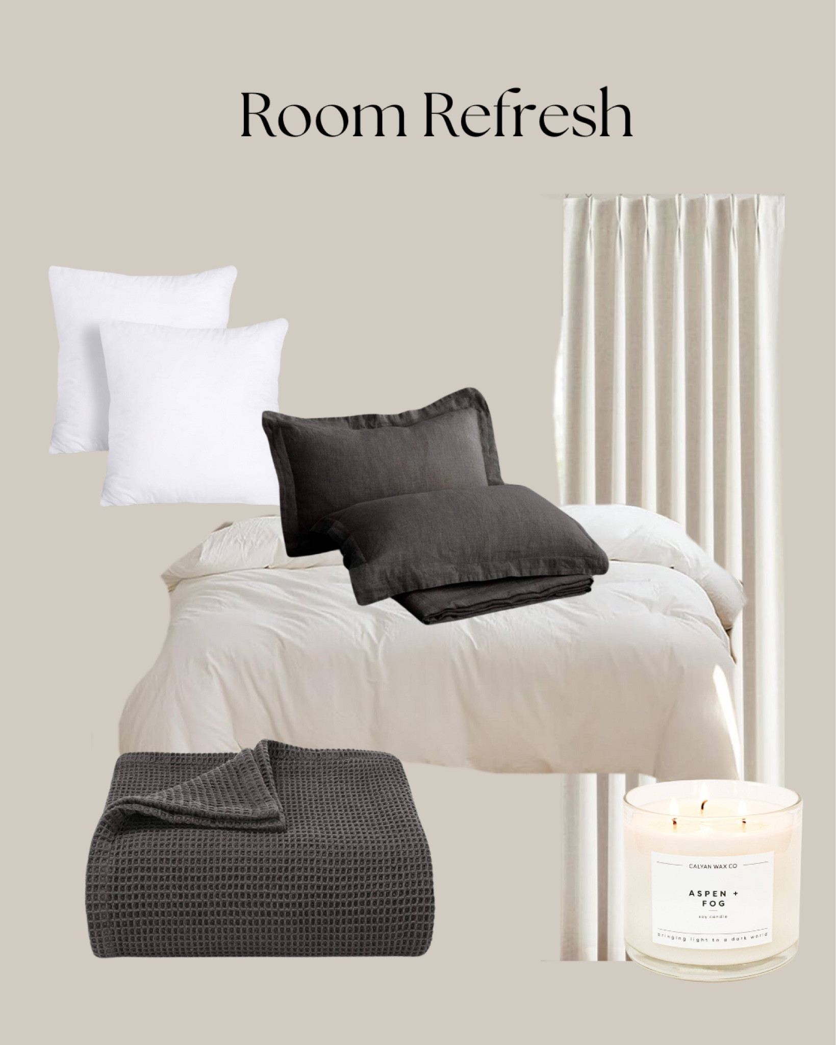Neutral room spring bedroom refresh! 

#ltkamazon #bedroom #neutralroom #bedding 
