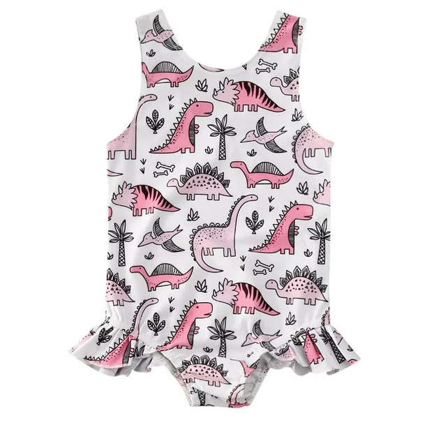 Cartoon Newborn Kids Baby Girl Dinosaur Swimsuit Swimwear Bikini Bathing Suit - Walmart.com | Walmart (US)