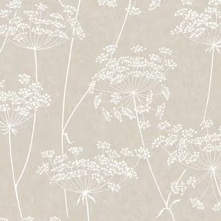 Aura Taupe Vinyl Strippable Wallpaper (Covers 56 sq. ft.) | The Home Depot