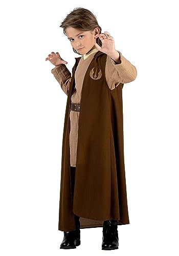 Star Wars OBI-Wan Kenobi Official Youth Costume - Tunic and Pants, Detachable Cloak with Printed Design, and Printed Belt (L) Multi | Amazon (US)