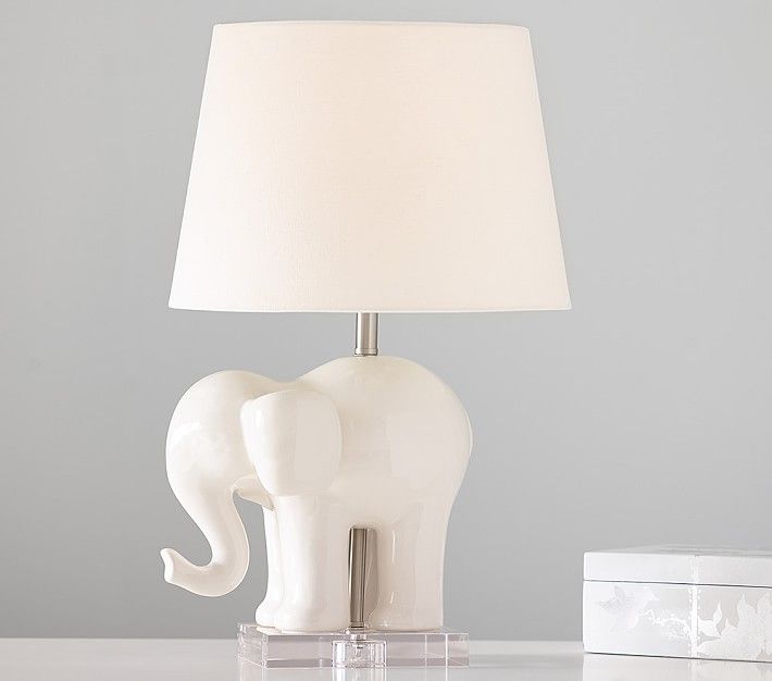 Ceramic Elephant Lamp | Pottery Barn Kids