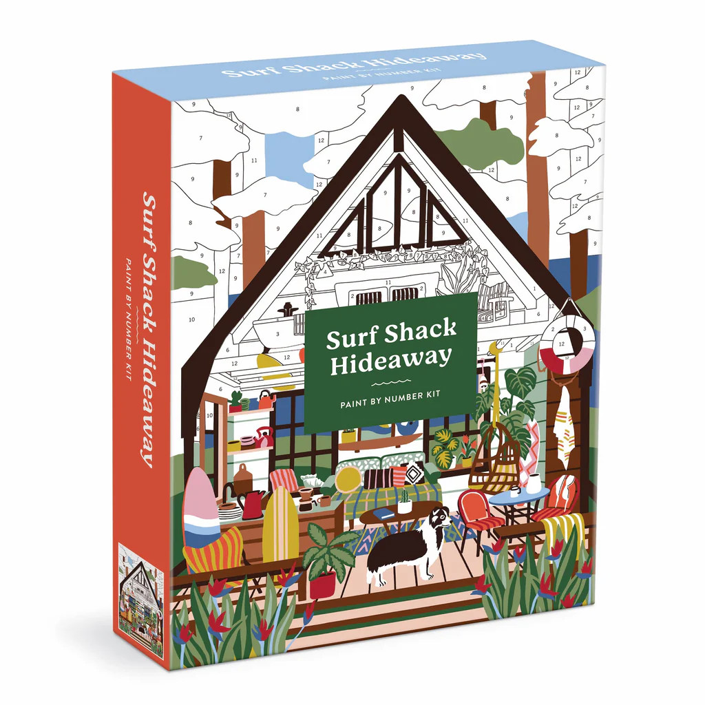 Surf Shack Hideaway 11 x 14 Paint By Number Kit | Galison