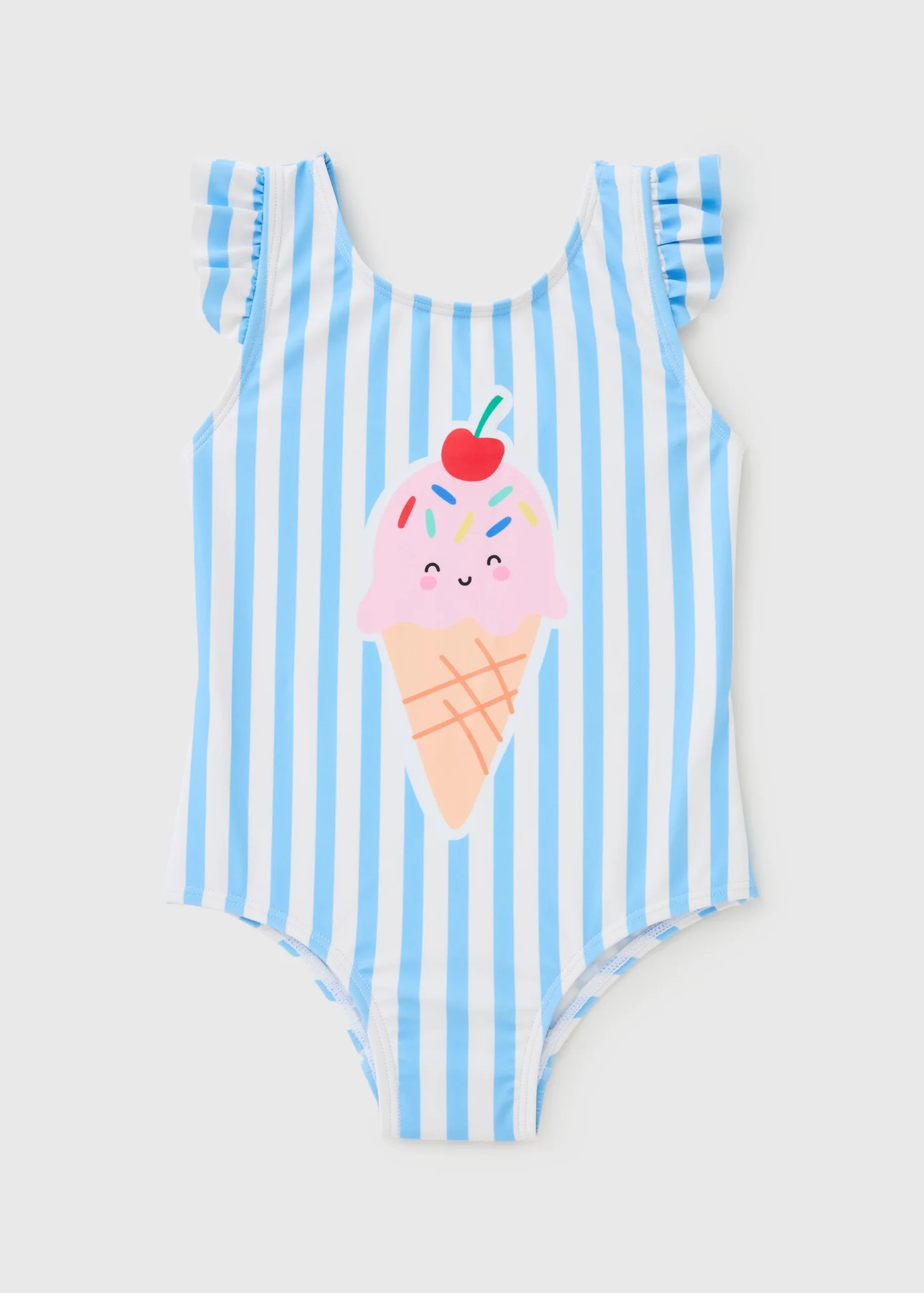 Girls Multicolour Ice Cream Swimming Costume (1-7yrs) | Matalan (UK)