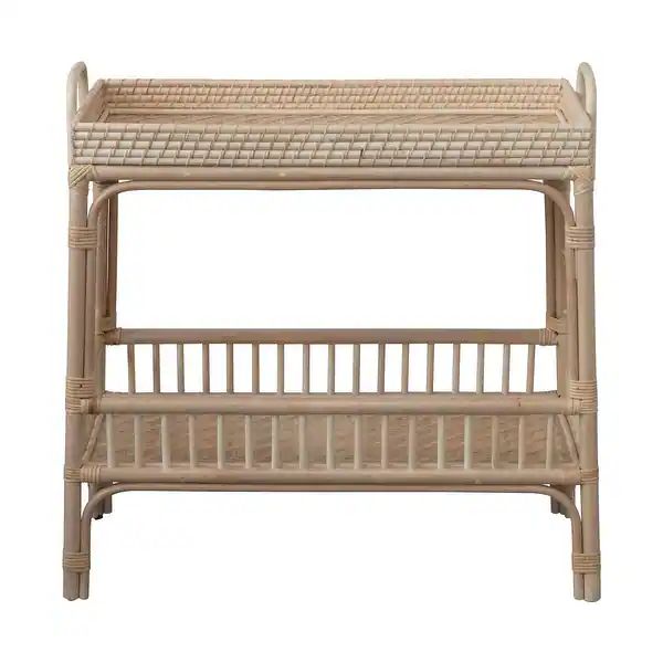 Rattan and Bamboo Console Table with Shelf - Bed Bath & Beyond - 35664617 | Bed Bath & Beyond