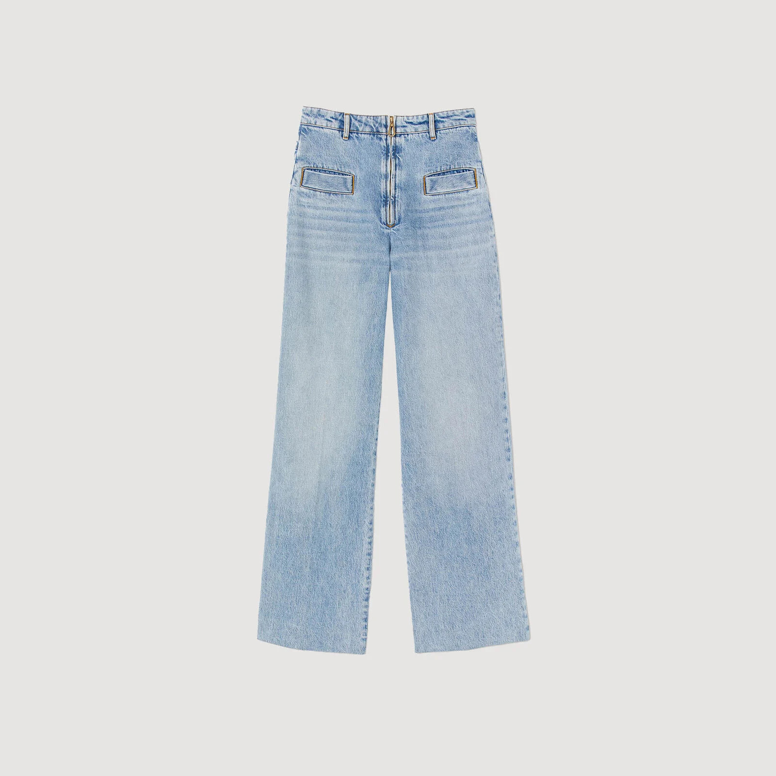 Wide-leg jeans | Sandro US | Sandro-Paris US