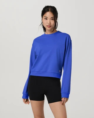Vuori Halo Modern Crew Neck T-Shirt | Electric Blue | Small | Vuori Clothing (US & Canada)