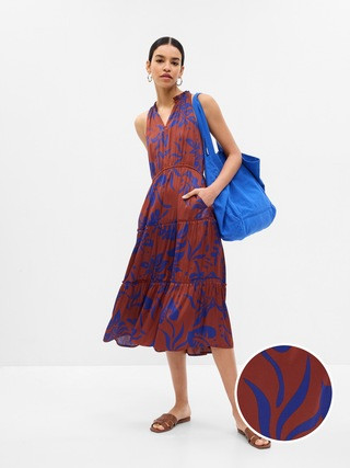 Tiered Midi Dress | Gap (CA)