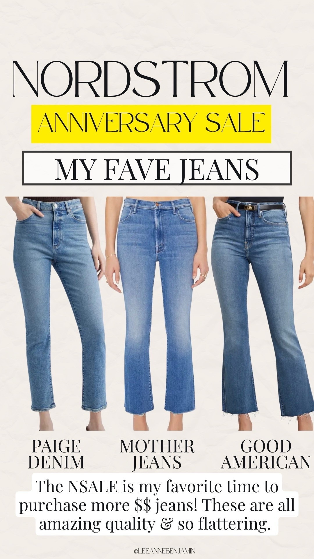 My favorite jeans that are on sale for the NSALE! 🙌🏼

#LTKOver40 #LTKSaleAlert #LTKStyleTip