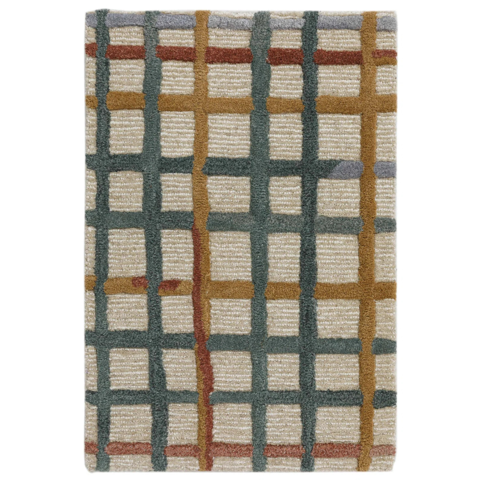 Polychrome Rug: Modernist Hand Tufted Rug in Multi | AllModern
