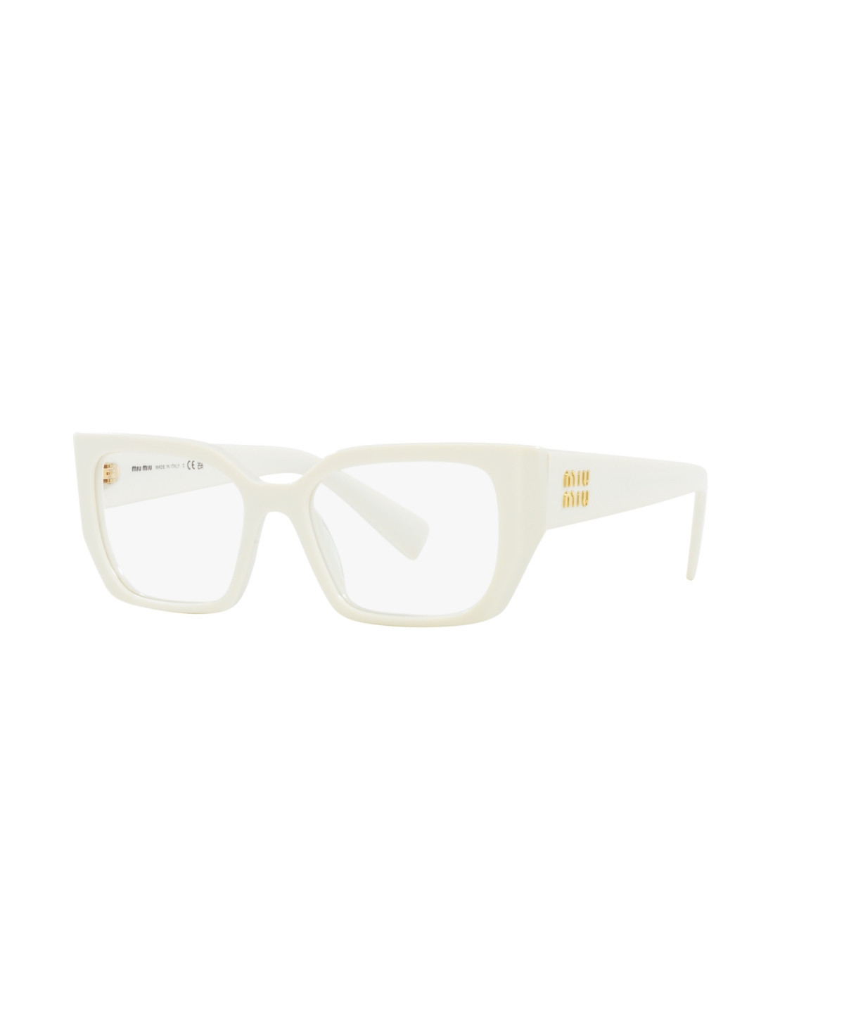 Miu Miu Women's Rectangle Eyeglasses, Mu 03VV - White | Macy's