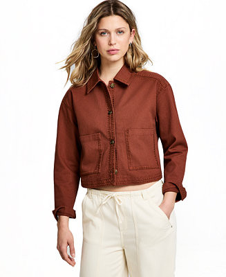 Petite Whipstitch Crop Jacket | Macy's