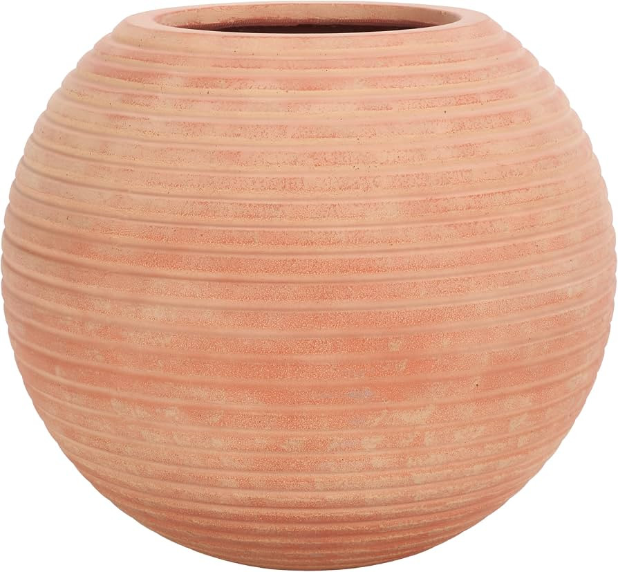 SAFAVIEH Outdoor Mora Concrete Planter Pot, 20.1" Terracotta PAT1534D | Amazon (US)