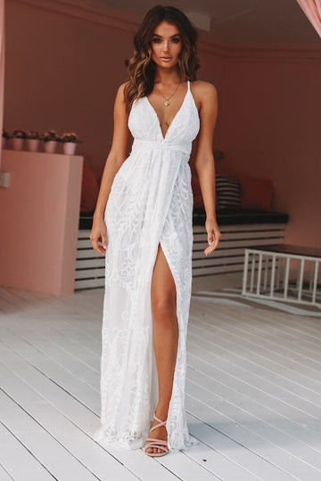 East Atlanta Maxi Dress White | Hello Molly (AU)