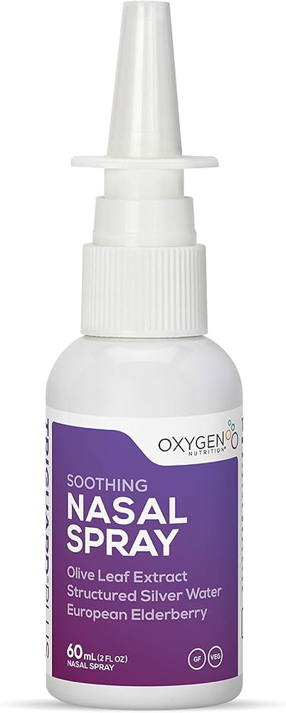 Oxygen Nutrition TriGuard Plus Colloidal Silver Nasal Spray with Olive Leaf Extract & Elderberry ... | Amazon (US)