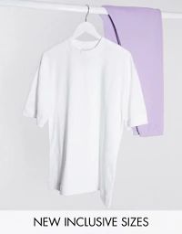 Pull&Bear – Weißes Oversize-T-Shirt | ASOS (Global)