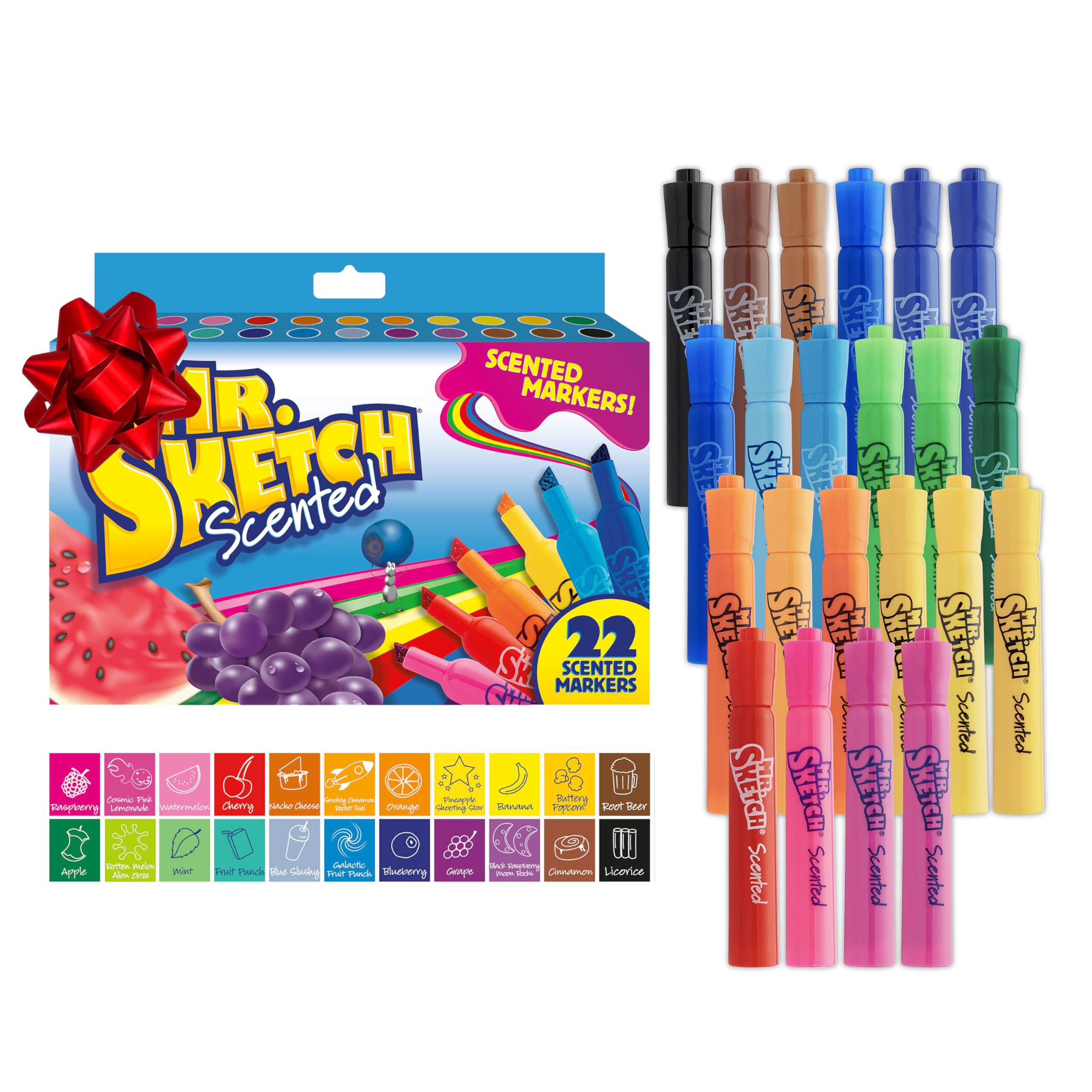 Mr. Sketch Scented Markers, Chisel Tip, Assorted Colors 22 Count - Fun for Kids, Spark Creativity... | Amazon (US)
